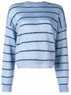 Acne Studios Fuzzy Striped Sweater - Blue