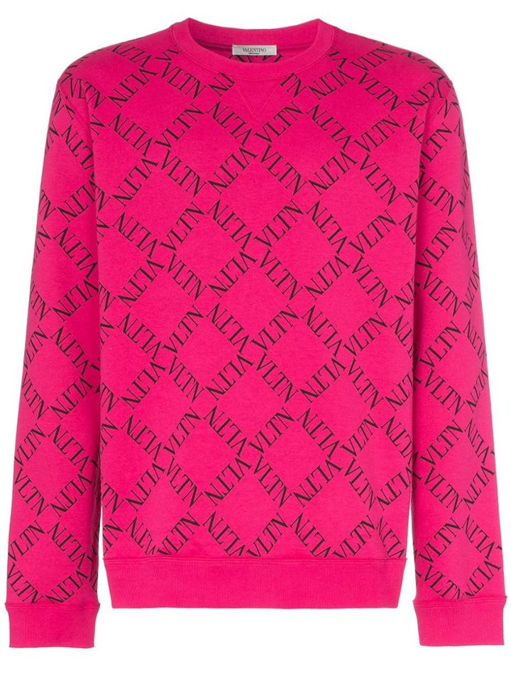 Valentino Vltn Logo Sweatshirt - Pink