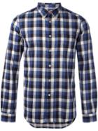 Ps By Paul Smith Button-down Checked Shirt, Men's, Size: Small, Blue, Cotton/linen/flax