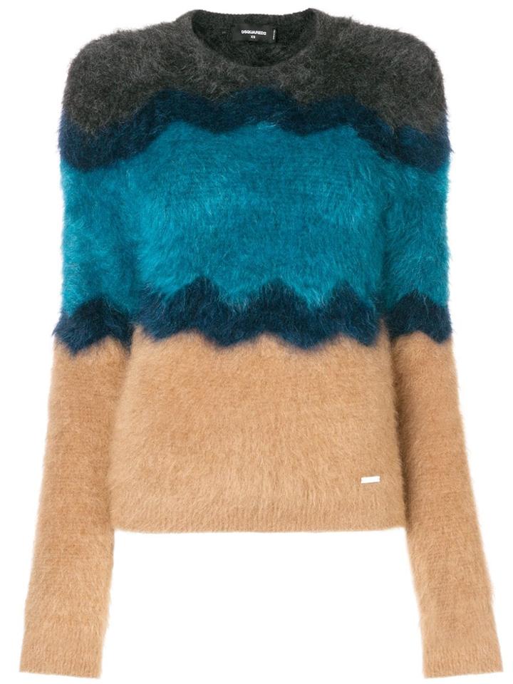Dsquared2 Colour Block Sweater - Blue