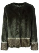 Twin-set Faux Fur Jacket, Women's, Size: Xl, Green, Modacrylic/acrylic/polyester/viscose