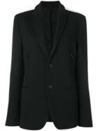 Fendi Stripe Panel Sleeve Blazer - Black