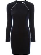 T By Alexander Wang Zip Detailing Fitted Dress