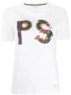 Ps Paul Smith Embellished Ps-print T-shirt - White