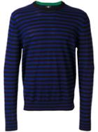Ps By Paul Smith - Striped Knit Jumper - Men - Merino - Xs, Blue, Merino