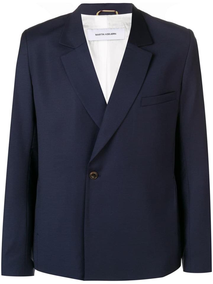 Martin Asbjorn Classic Deconstructed Blazer - Blue