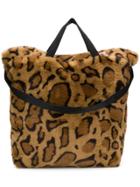Bellerose Leopard Print Shopper Tote - Brown