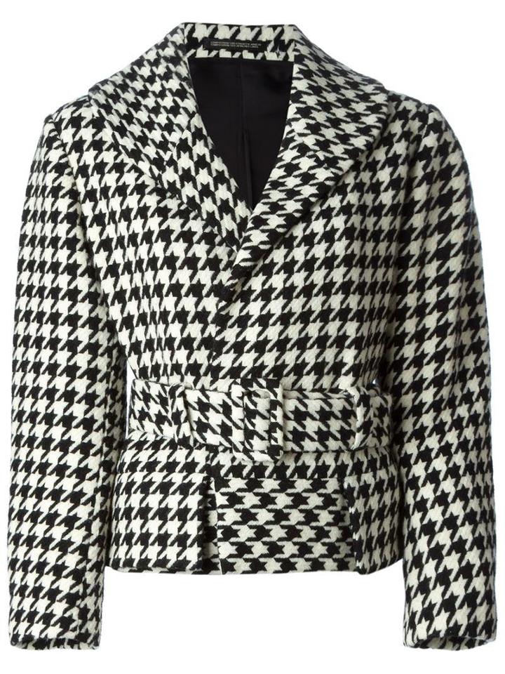 Yohji Yamamoto Vintage Houndstooth Belted Jacket