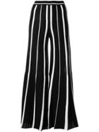 Missoni Striped Wide Leg Trousers - Black