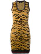 Dsquared2 - Animal Print Mini Dress - Women - Polyester/viscose - M, Brown, Polyester/viscose