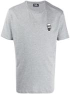 Karl Lagerfeld Ikonik Chest Patch T-shirt - Grey