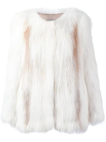 Meteo By Yves Salomon Contrast Detail Coat