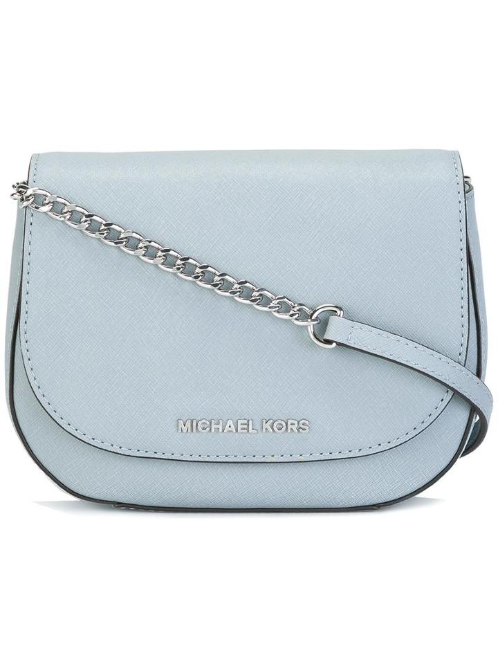 Michael Michael Kors 'jet Set Travel' Rounded Crossbody Bag, Women's, Blue