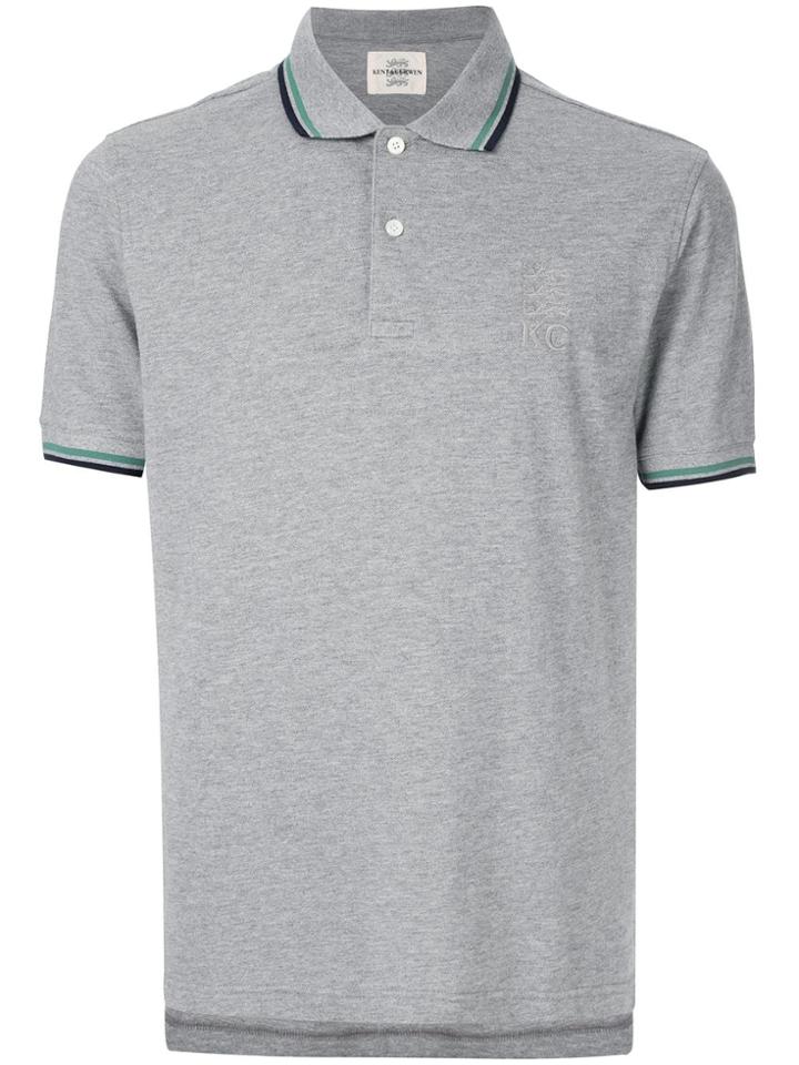 Kent & Curwen Contrast Trim Polo Shirt - Grey
