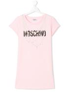 Moschino Kids Necklace Print T-shirt - Pink & Purple