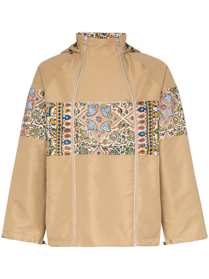 Paria Farzaneh Paisley-print Zipped Jacket - Neutrals
