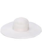 Borsalino Wide Brim Hat - White