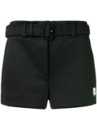 Prada Short Belted Shorts - Black