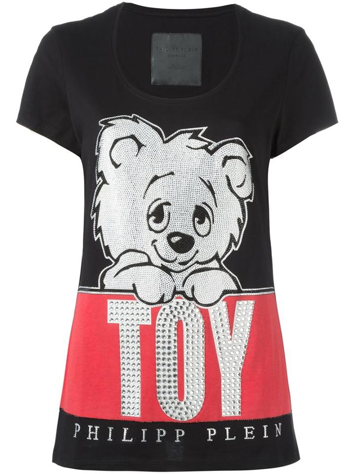 Philipp Plein 'leave Me' T-shirt, Women's, Size: Xxl, Black, Cotton