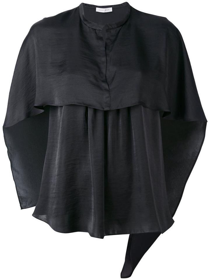 Christian Wijnants - Cape Style Blouse - Women - Polyester - 38, Black, Polyester