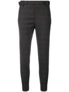 Dondup Checked Trousers - Grey