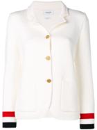 Thom Browne Rwb Stripe Double-face Sport Coat - White
