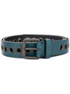 Bottega Veneta Eyelet Detail Belt - Blue
