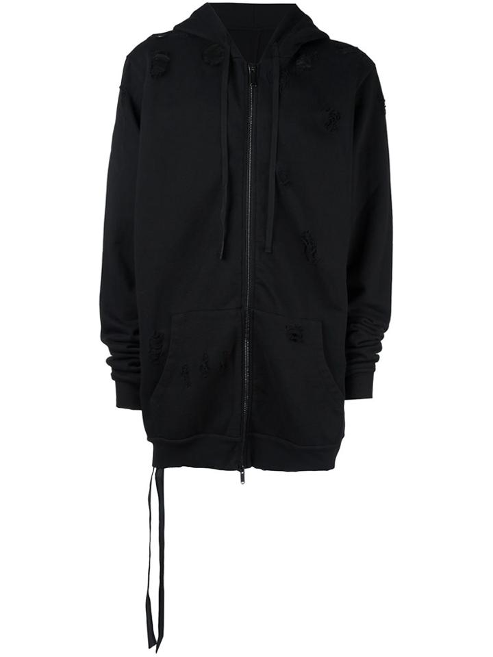Unravel Project Destroyed Hoodie - Black