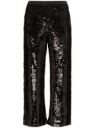 Figue Verushka Sequinned Trousers - Black