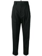 Dsquared2 High Waisted Tailored Trousers - Black