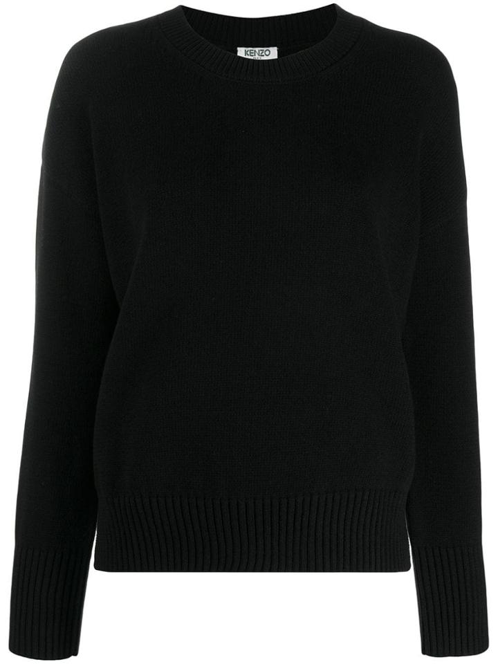 Kenzo Logo Knit Jumper - Black