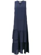 Twin-set Tiered Maxi Dress - Blue