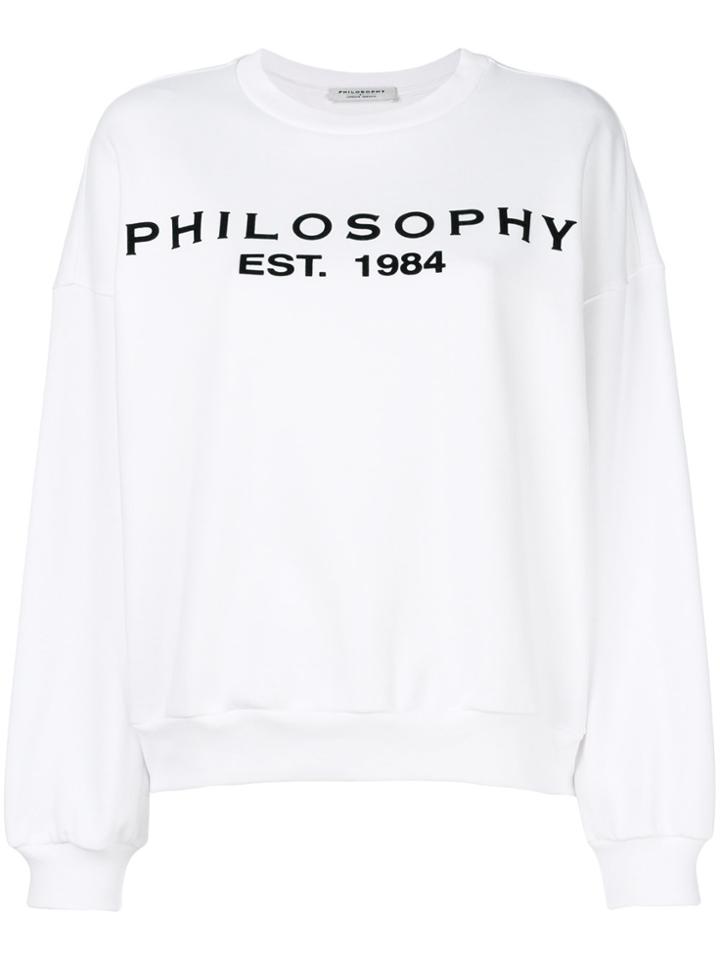 Philosophy Di Lorenzo Serafini Logo Print Sweatshirt - White