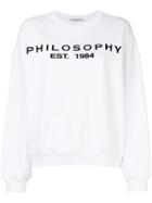 Philosophy Di Lorenzo Serafini Logo Print Sweatshirt - White