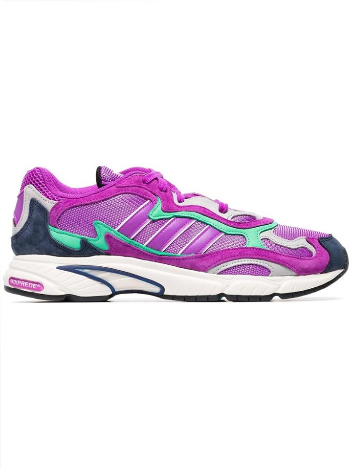 Adidas Purple Temper Run Suede Sneakers