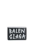 Balenciaga Carry Mini Wallet Graffiti - Black