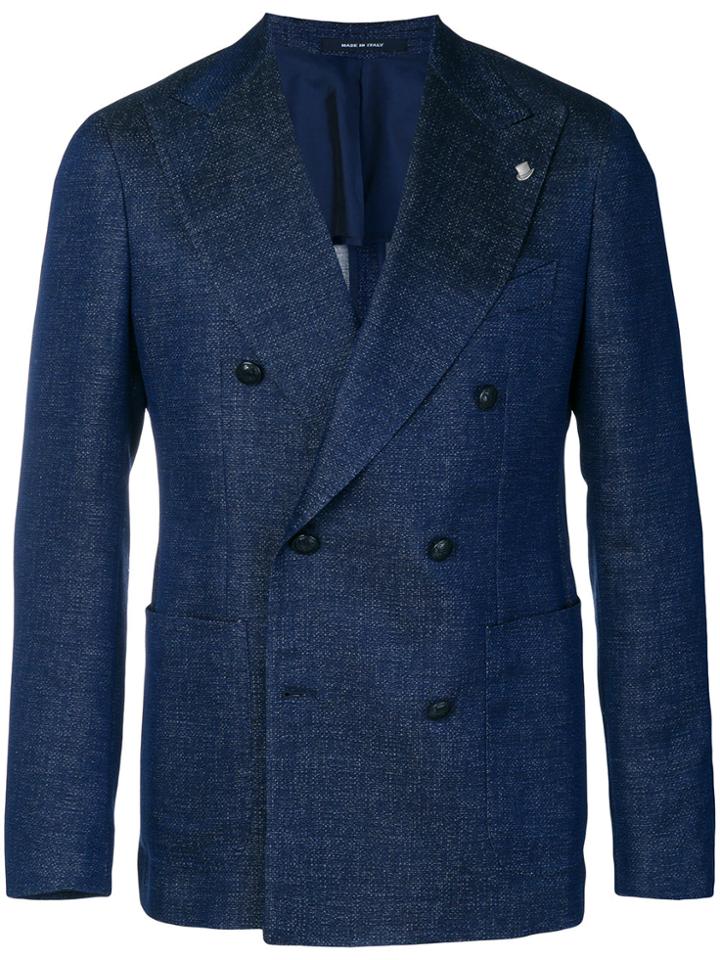 Tagliatore Double-breasted Blazer - Blue