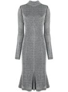 Philosophy Di Lorenzo Serafini Metallic Ruffle Hem Shift Dress