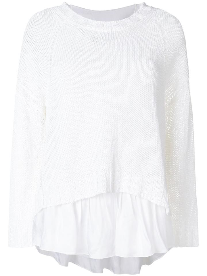 P.a.r.o.s.h. Layered Sweater - White