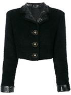 Versace Vintage Application Detail Jacket - Black