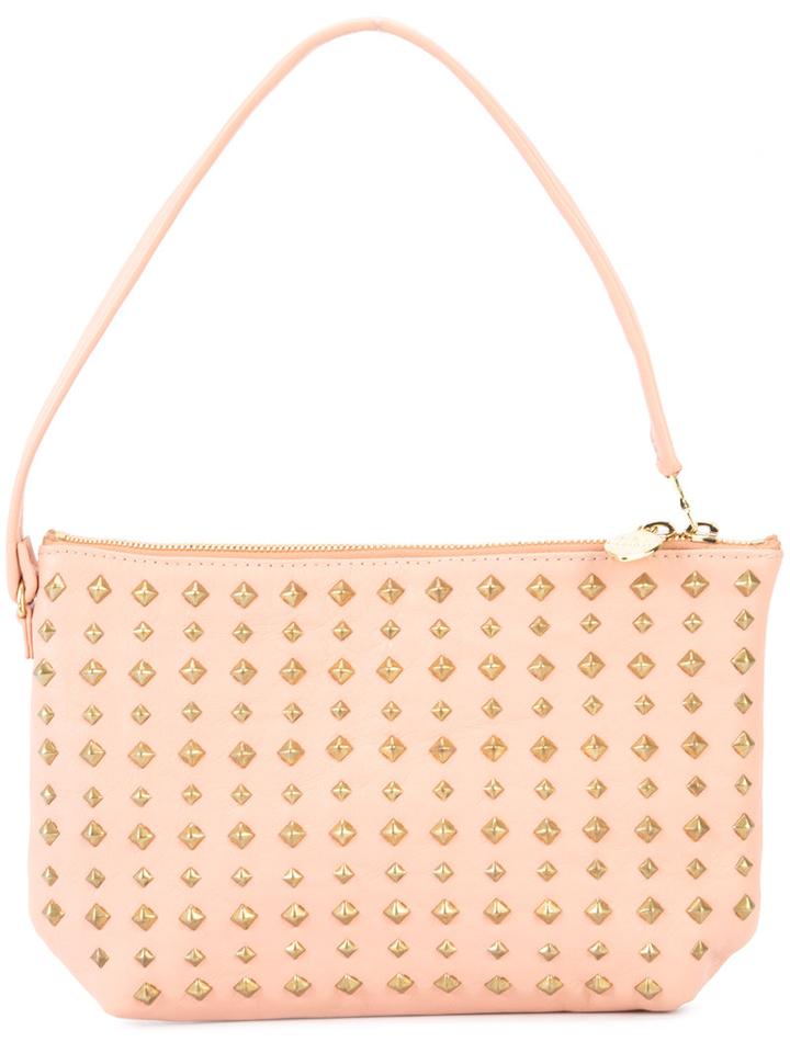 Calleen Cordero Vega Medium Clutch, Women's, Nude/neutrals, Leather