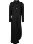 Alchemy Asymmetric Shirt Dress - Black