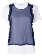 Comme Des Garçons Girl Contrast Panel T-shirt - White