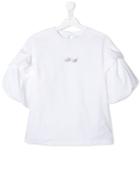 Philosophy Di Lorenzo Serafini Kids Teen Balloon Sleeve Blouse - White