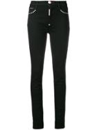 Philipp Plein Crystal-embellished Skinny Jeans - Black