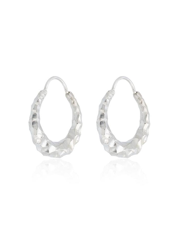 All Blues Sterling Silver Baby Snake Earrings - Metallic