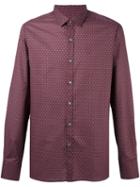 Lanvin Paisley Print Shirt, Men's, Size: 42, Pink/purple, Cotton