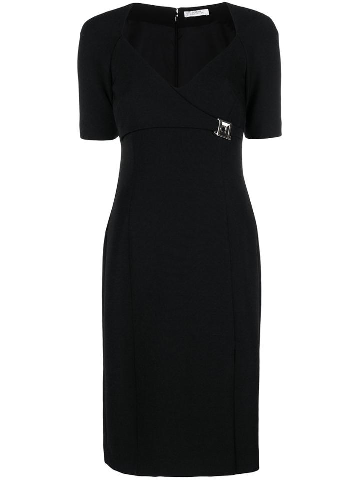 Versace Collection Embellished Pencil Dress - Black