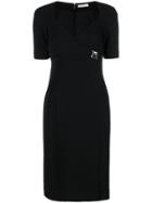 Versace Collection Embellished Pencil Dress - Black