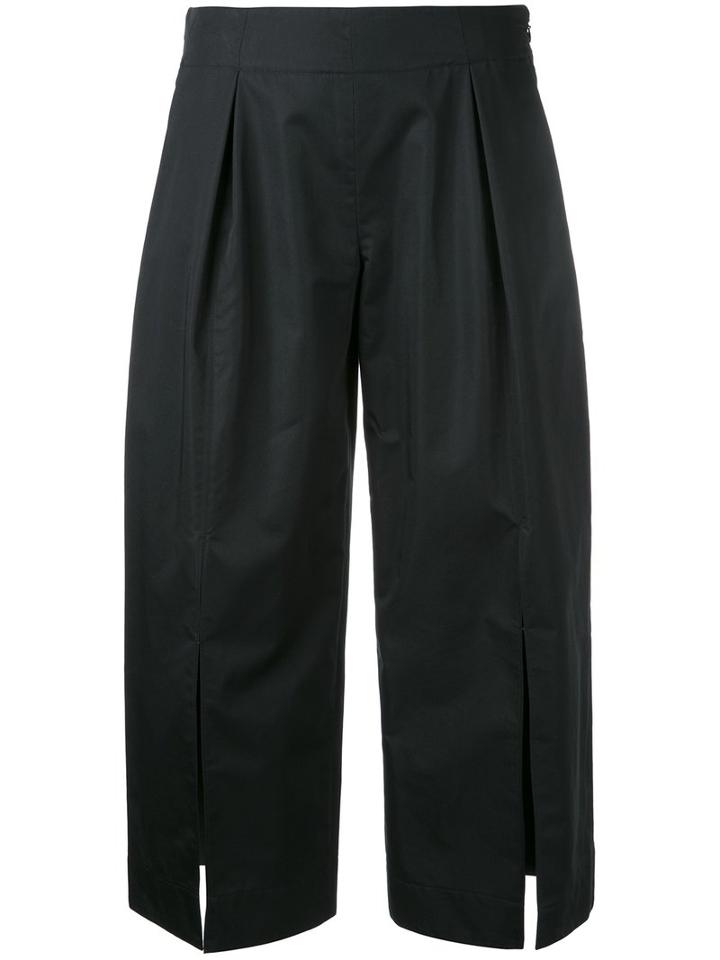 Nehera Front Slit Culottes, Women's, Size: 36, Black, Cotton/polyamide